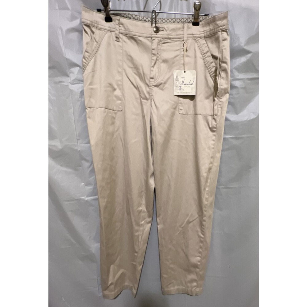 Caffe Marrakesh CMC&R 5 pocket Lyocell Skinny Cargo Pants, Beige, Size 8